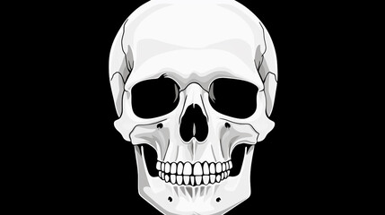 vector vintage human skull concept Background