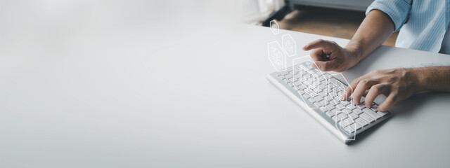 Personal finance, individuals with personal money management planning, salary management, dividing savings and investing money, managing income and expenses. Personal financial management concepts.