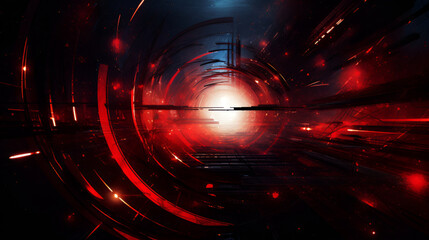 abstract red background | generative ai