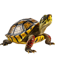 Fototapeta premium Green Sea Turtle isolated on white background cutout
