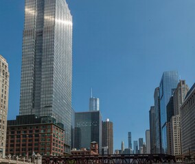 Fototapeta na wymiar High resolution image of the beautiful city of Chicago skyline- USA