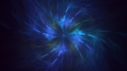 3D manual rendering abstract round light background