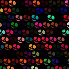 happy halloween seamless pattern