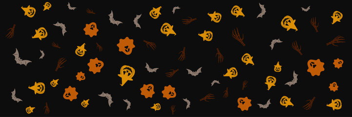 happy halloween seamless pattern