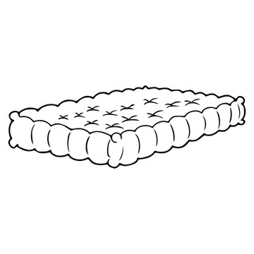 recommend clip art: mattress line vector illustration