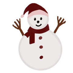 snowman with hat