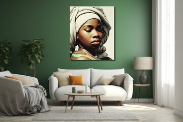 African American Woman. Fictional characters created by Generated AI.