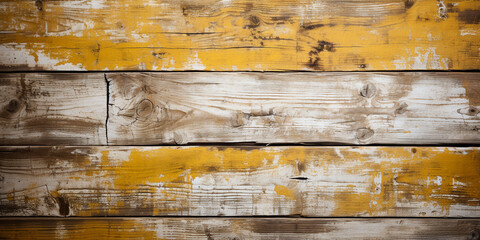 Abstract white and yellow background Toned old stained wood