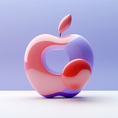 Obraz premium 3D Model of an Apple Logo