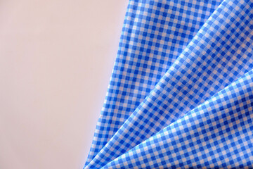 blue and white fabric