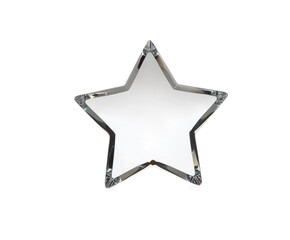 Crystal Star shot on a white background 
