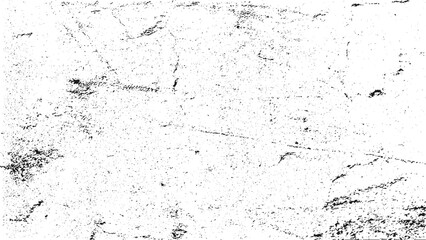 Grunge old texture in black and white. Aged vector surface with scratches, gaps, splits and crumbling stone. Distressed overlay for creating openwork background  - obrazy, fototapety, plakaty
