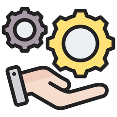 Services Outline Color Icon