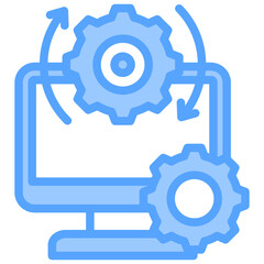 Operating System Blue Icon