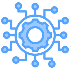 Digital Blue Icon