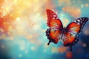 Fototapeta na wymiar Beautiful butterflies background
