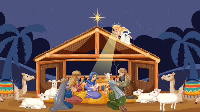 Angel's Announcement: Birth of Jesus and Shepherd's Gifts