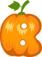 Pumpkin Alphabet Letter B