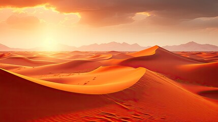 Desert with magical sands and dunes as inspiration for exotic adventures in dry climates.