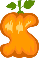 Pumpkin Alphabet Letter S