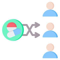 Randomization Flat Icon