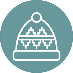 Vector Design Winter Hat Icon Style