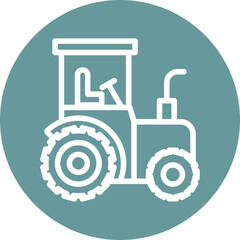 Vector Design Tractor Icon Style