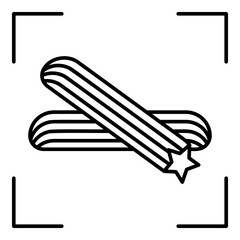 Vector illustration. Set of contour icons. Line icons of desserts and sweet food. Candy icon set, editable stroke.