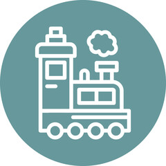 Vector Design Steam Train Icon Style
