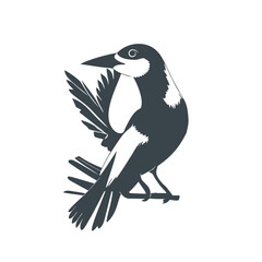 The bird symbolizes art design stock illustration