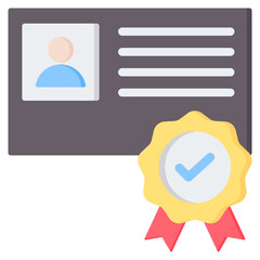 Credentials Flat Icon