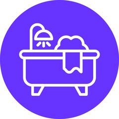 Vector Design Bathtub Icon Style