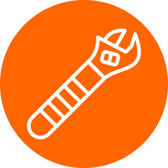 Vector Design Wrench Icon Style