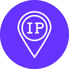 Obraz premium Vector Design IP Address Icon Style