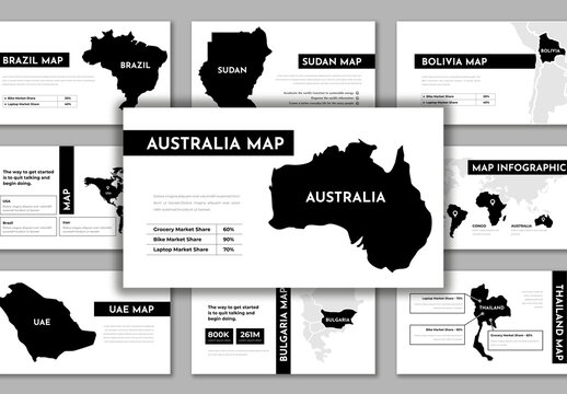 Business Map Infographics Presentation Design