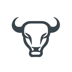 The bull symbolizes art design stock illustration. A symbol of virility, sovereignty, and wealth

