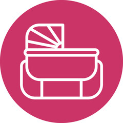 Vector Design Cradle Icon Style