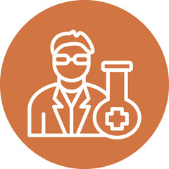 Vector Design Chemist Icon Style