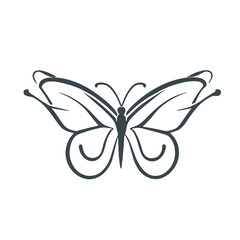Butterfly symbolizing art design stock illustration