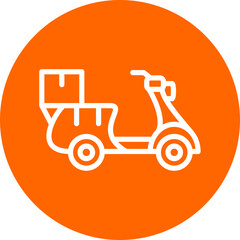 Vector Design Delivery Scooter Icon Style
