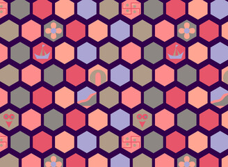 seamless geometric pattern with triangles
