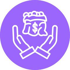 Obraz premium Vector Design Financial Help Icon Style