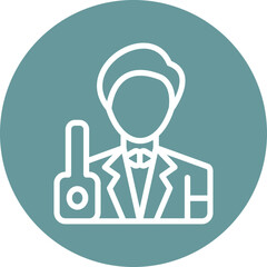 Vector Design Bartender Icon Style