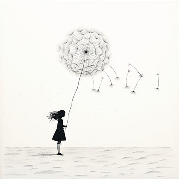 blowing dandelon seeds