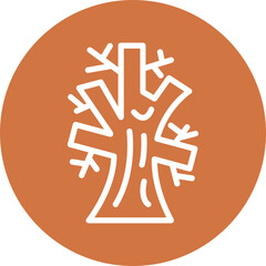 Vector Design Autumn Tree Icon Style
