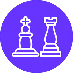 Vector Design Chess Game Icon Style