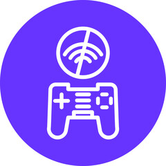 Vector Design Game Disconnect Icon Style