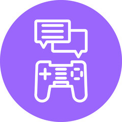 Vector Design Game Chat Icon Style