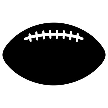 American football Silhouette vector Clipart isolated on a white background
