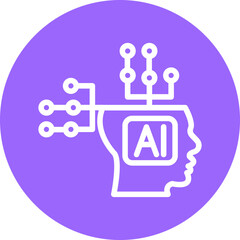 Vector Design Artificial Intelligence Icon Style